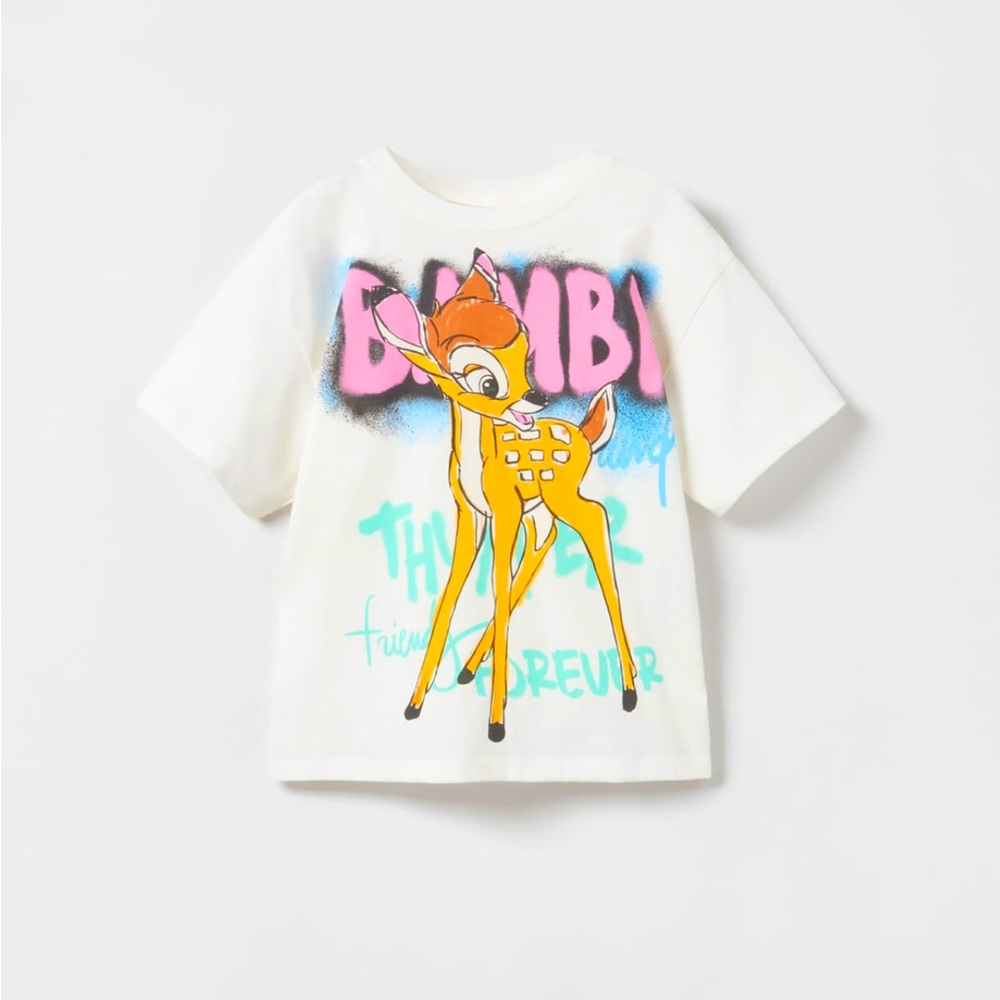 ZARA GRAFFITI BAMBI © DISNEY T-SHIRT